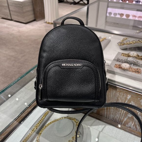 Michael Kors Jaycee Extra-Small Pebbled Leather Convertible Backpack 35T2S8TB1L main image 14